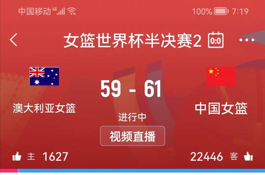 澳大利亚vs中国女篮胜负预测